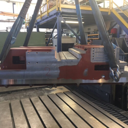 30-es. di rettifica di un carro 2.600x1.500 a 90° con applicaz. biplast